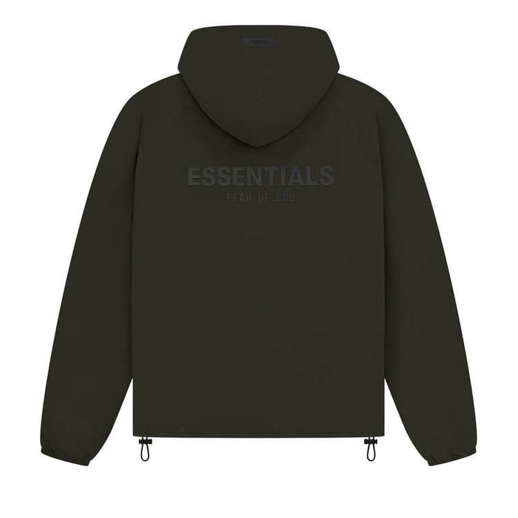 Fear of God Essentials Full Zip Jacket Off Black