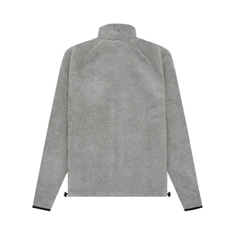 Fear of God Essentials Polar Fleece Full Zip Jacket Dark Oatmeal
