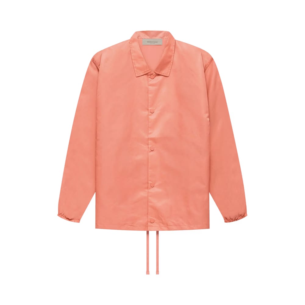 Fear of God Essentials Coaches Jacket Coral