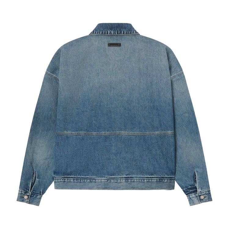 Fear of God Essentials Denim Trucker Jacket Classic Blue