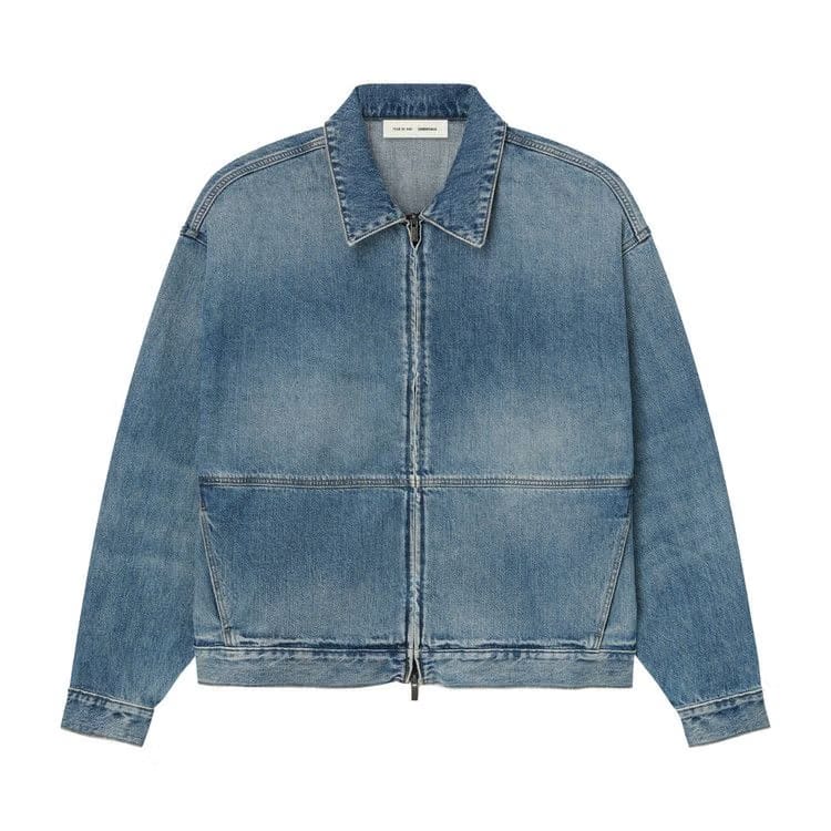 Fear of God Essentials Denim Trucker Jacket Classic Blue