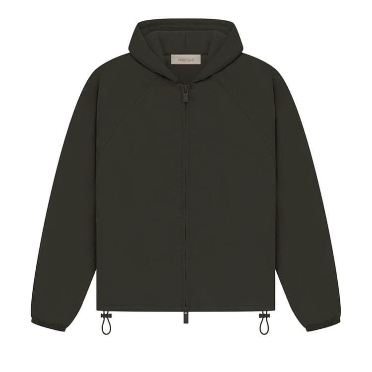 Fear of God Essentials Kids Full Zip Jacket Off Black