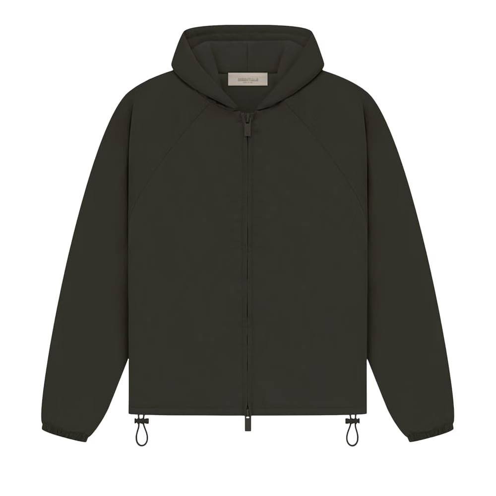 Fear of God Essentials Kids Full Zip Jacket Off Black