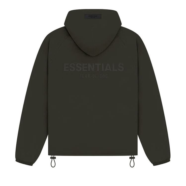 Fear of God Essentials Kids Full Zip Jacket Off Black