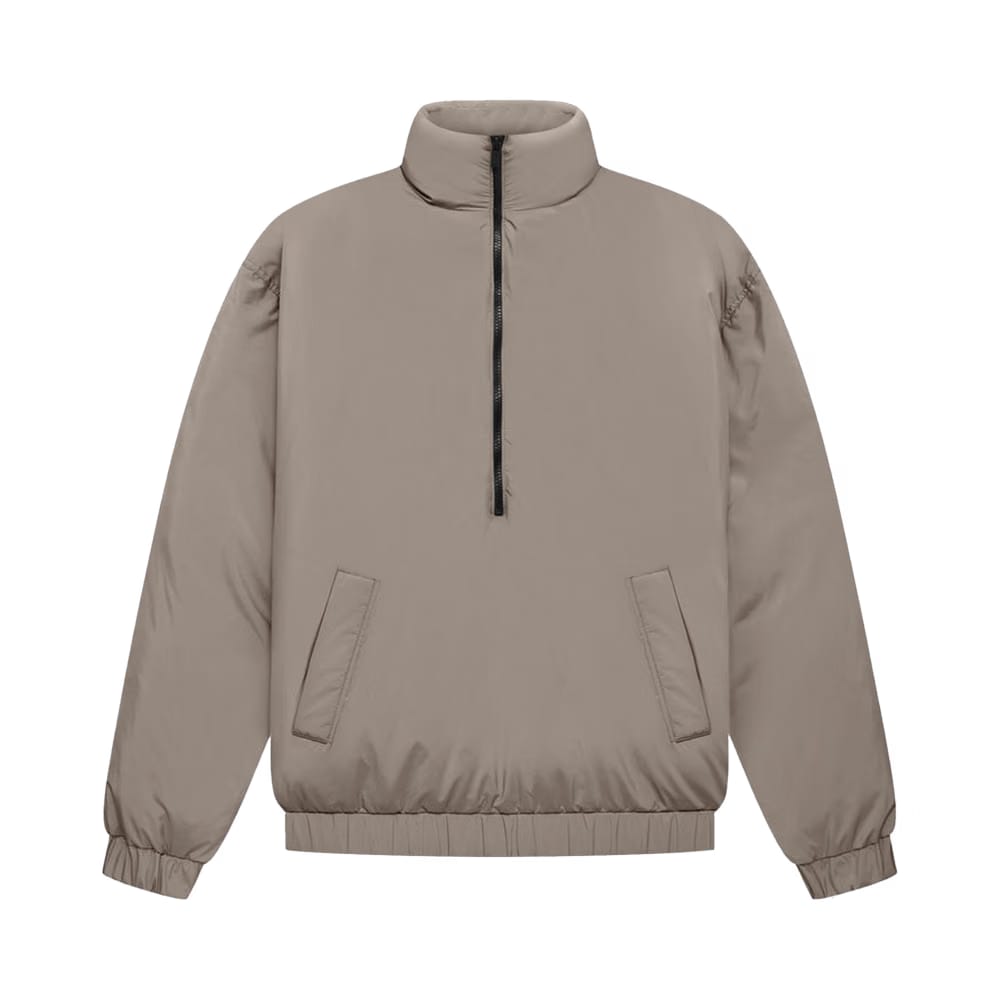Fear of God Essentials Half-Zip Puffer Desert Taupe