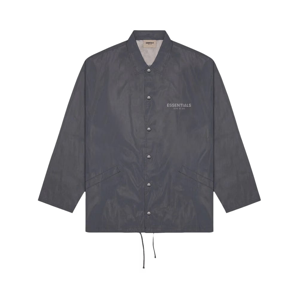 Fear of God Essentials Coach Jacket Black Reflective