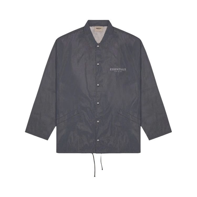 Fear of God Essentials Coach Jacket Black Reflective