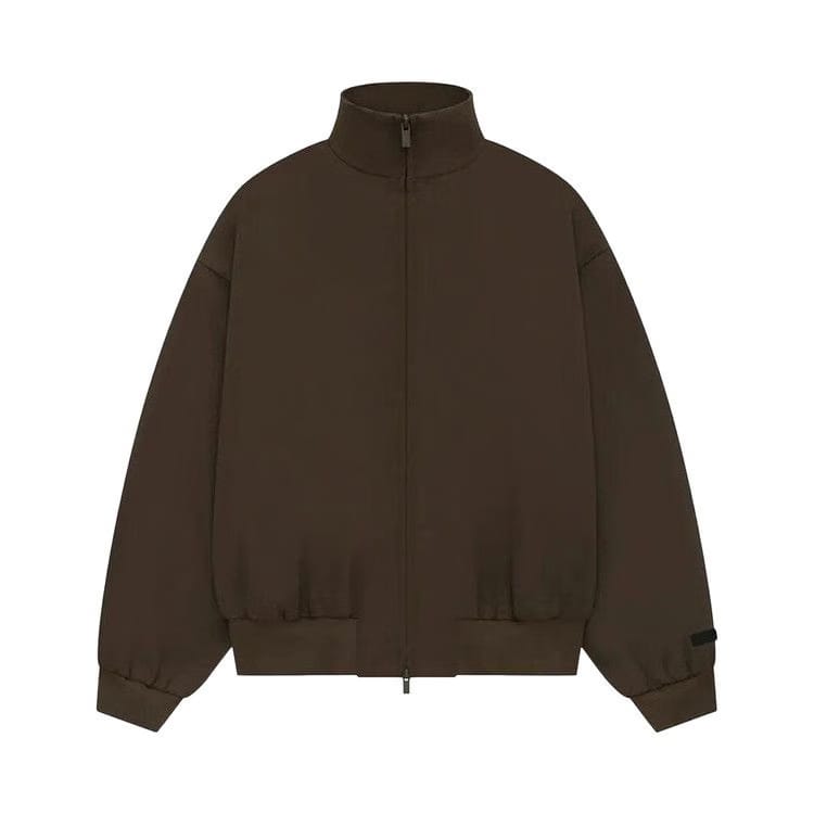 Fear of God Essentials Bonded Nylon Bomber Jacket Brown