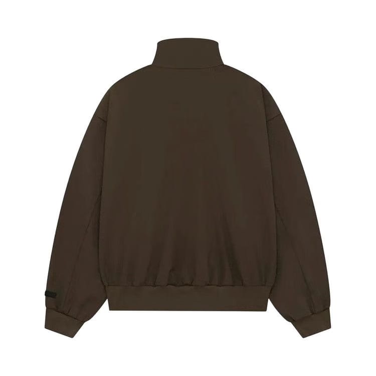 Fear of God Essentials Bonded Nylon Bomber Jacket Brown