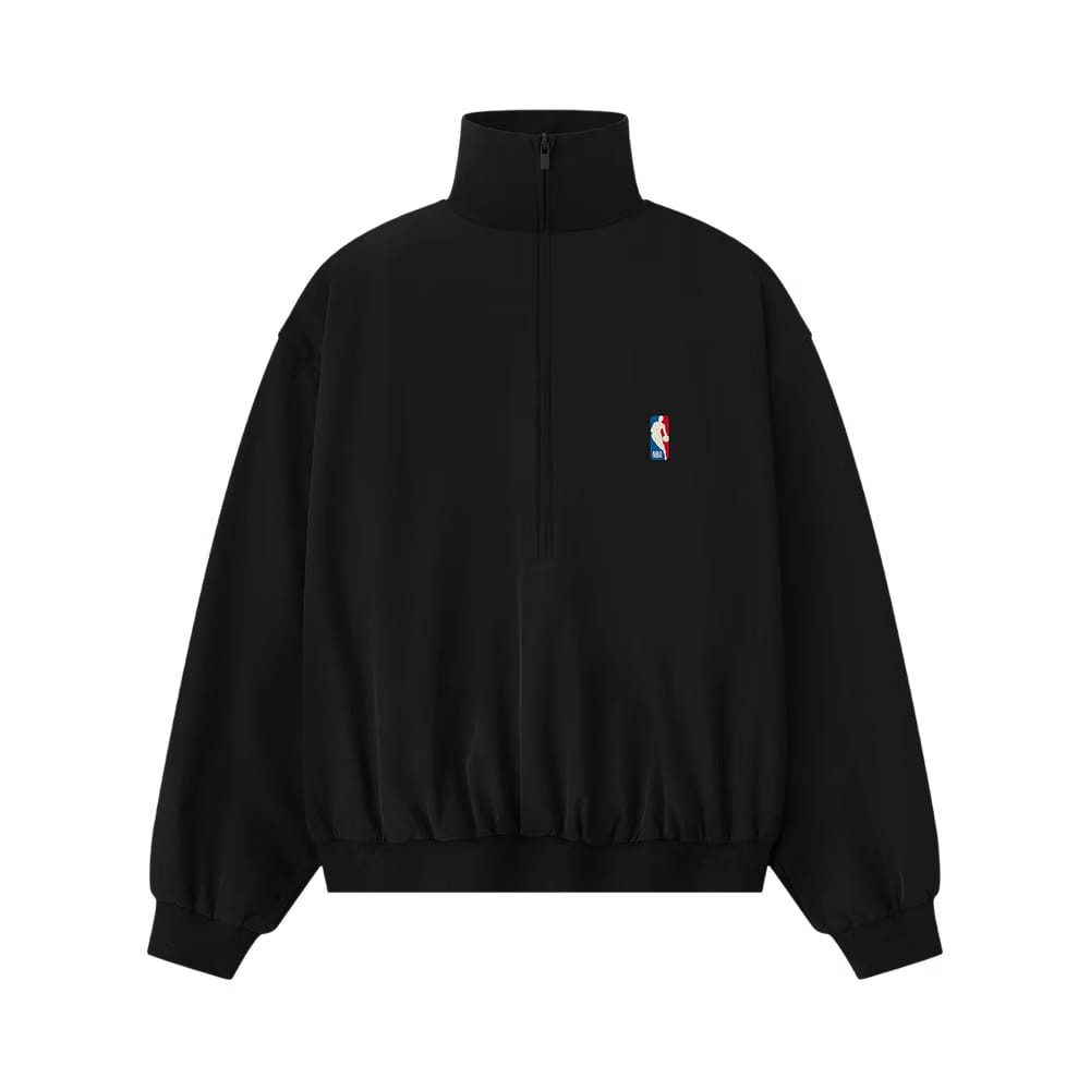 Fear of God Essentials Half Zip Track Jacket Black