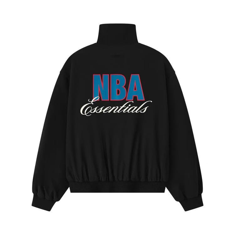 Fear of God Essentials Half Zip Track Jacket Black