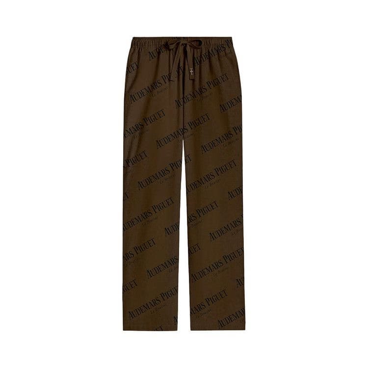 Cactus Jack by Travis Scott x Audemars Piguet Logo Silk Pajama Pants I Brown