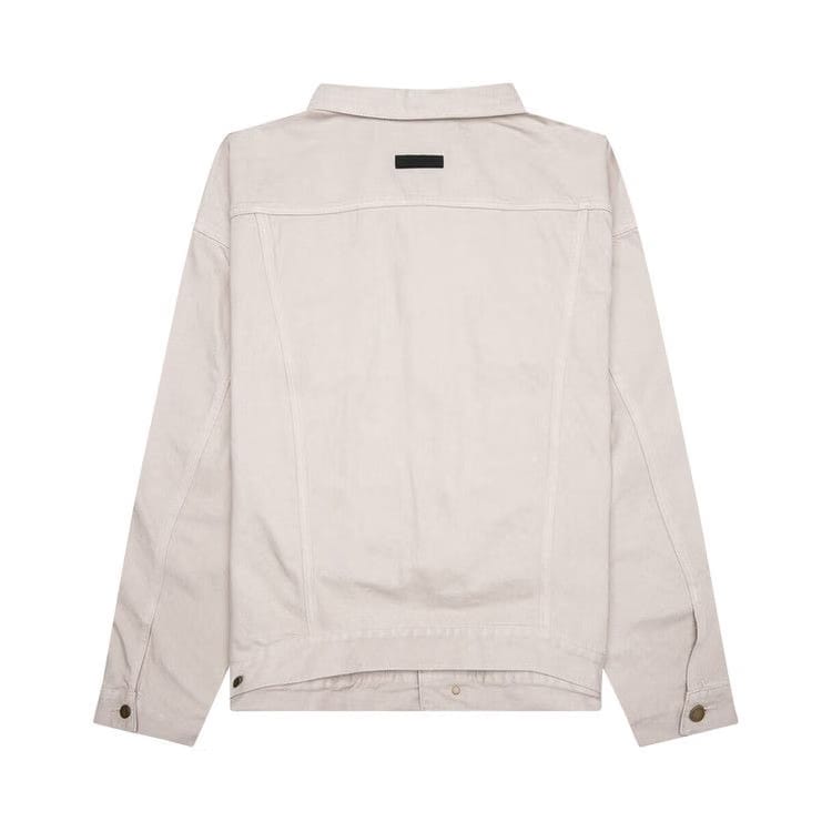 Fear of God Essentials Denim Jacket Silver Cloud
