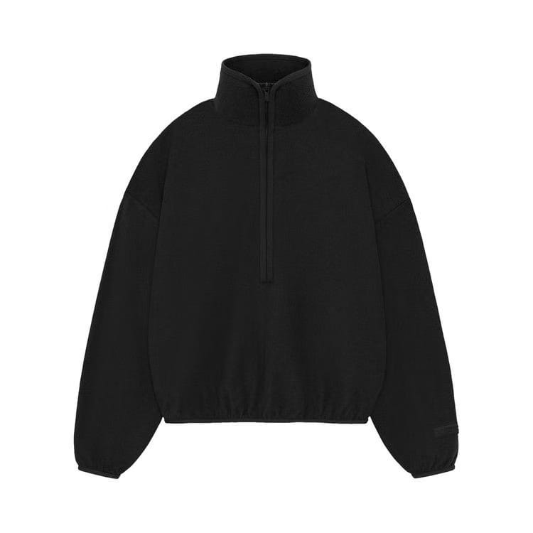 Fear of God Essentials Half Zip Mockneck Jet Black