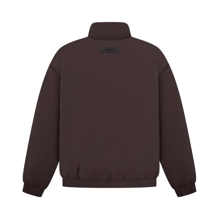 Fear of God Essentials Nylon Puffer Jacket Plum