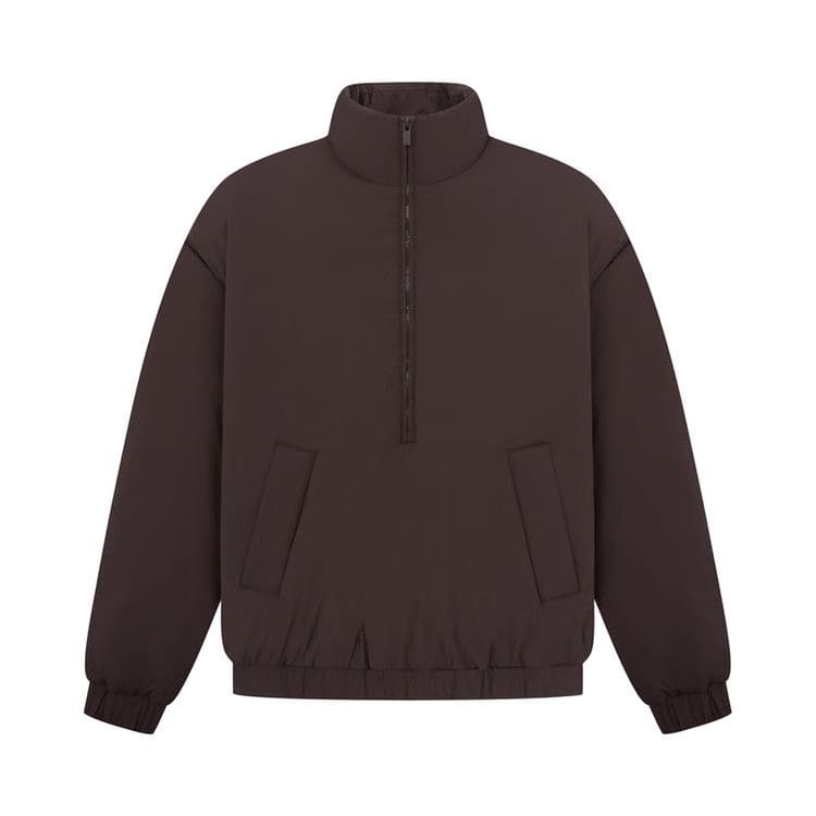 Fear of God Essentials Nylon Puffer Jacket Plum