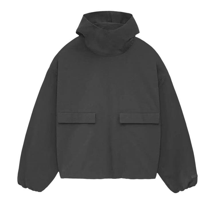 Fear of God Essentials Military Nylon Hooded Anorak Black