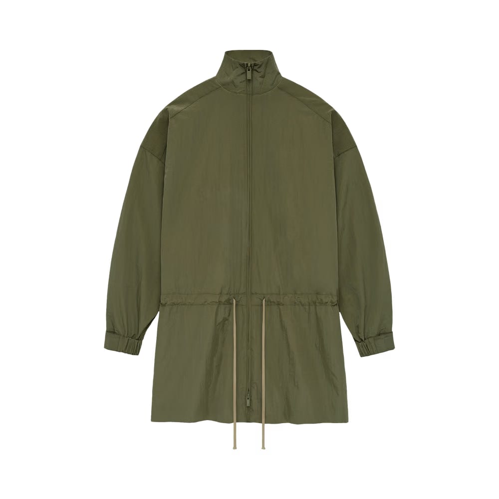 Fear of God Essentials Ripstop Mockneck Anorak Military