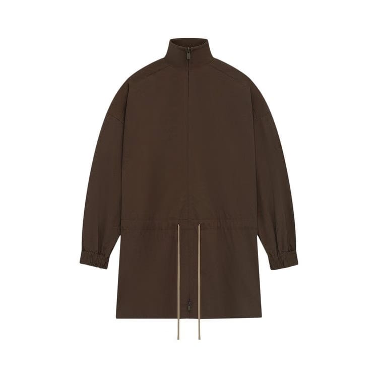 Fear of God Essentials Military Nylon Mockneck Anorak Brown