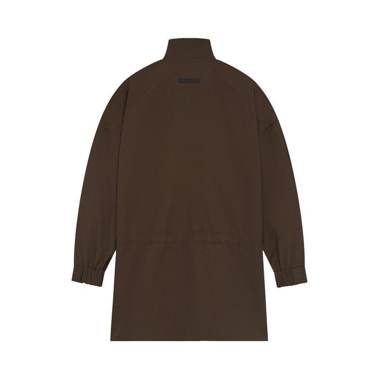 Fear of God Essentials Military Nylon Mockneck Anorak Brown
