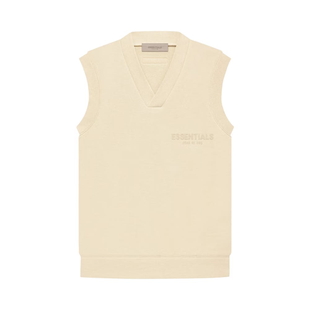 Fear of God Essentials V Neck Vest Egg Shell