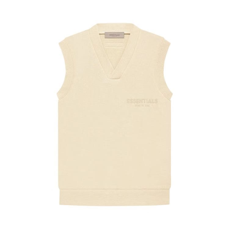 Fear of God Essentials V Neck Vest Egg Shell