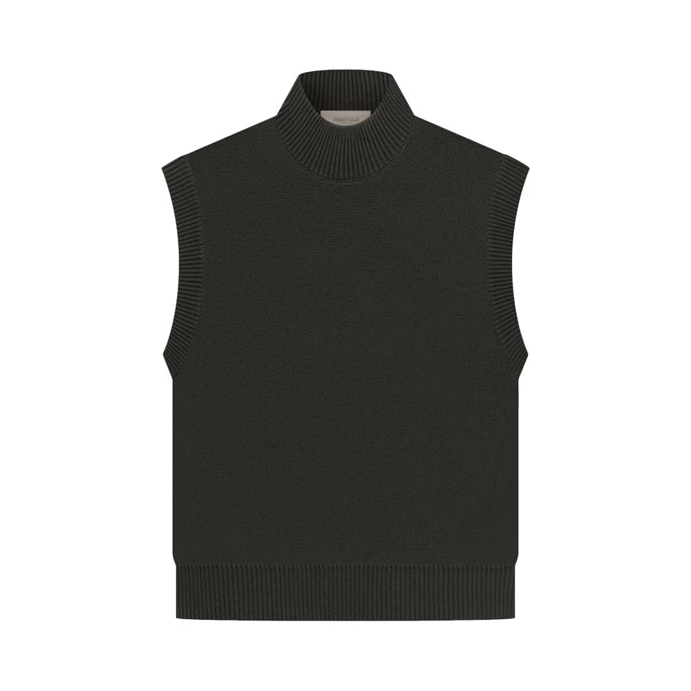 Fear of God Essentials Pullover Mockneck Vest Off Black