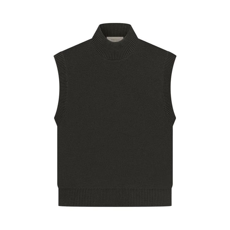 Fear of God Essentials Pullover Mockneck Vest Off Black