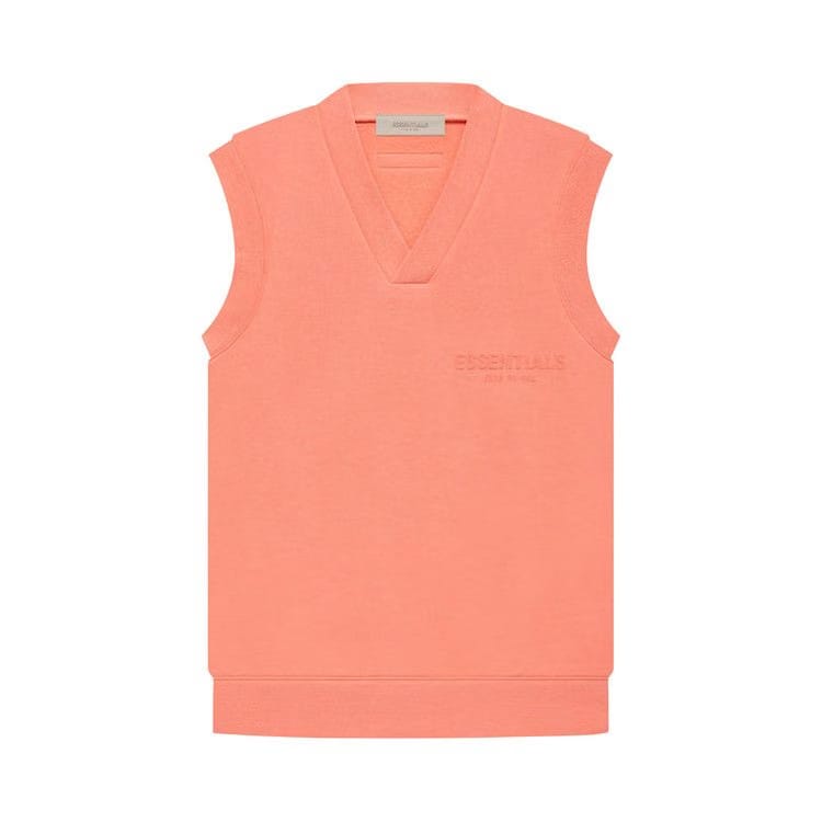 Fear of God Essentials V Neck Vest Coral