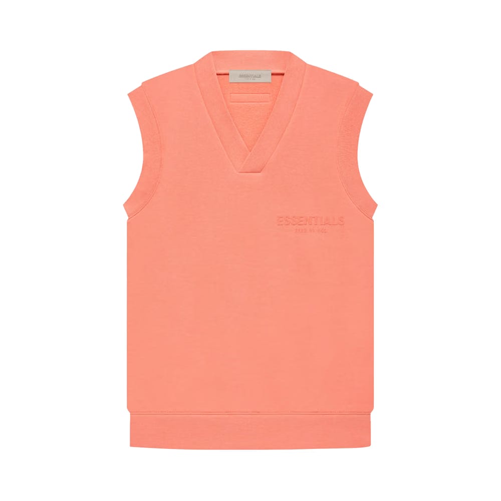 Fear of God Essentials V Neck Vest Coral