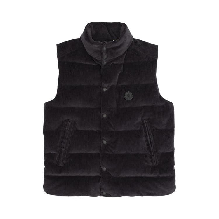 Moncler Tibb Shiny Puffer Vest Navy Blue