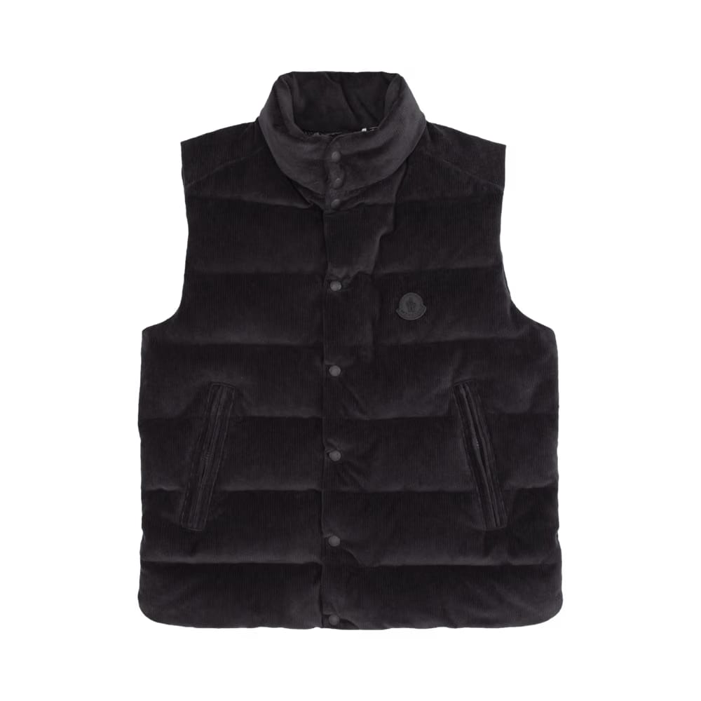 Moncler Tibb Shiny Puffer Vest Navy Blue