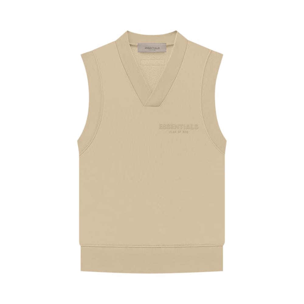 Fear of God Essentials Pullover V-Neck Vest Sand