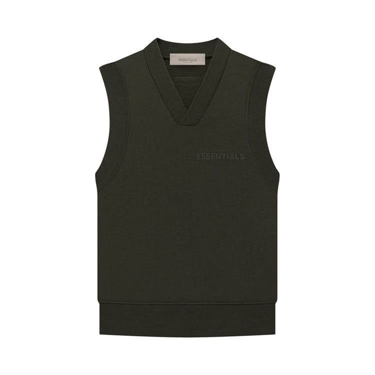 Fear of God Essentials Pullover V-Neck Vest Off Black