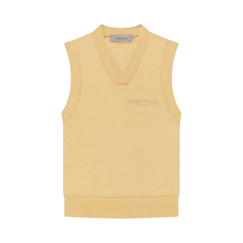 Fear of God Essentials Pullover V-Neck Vest Light Tuscan