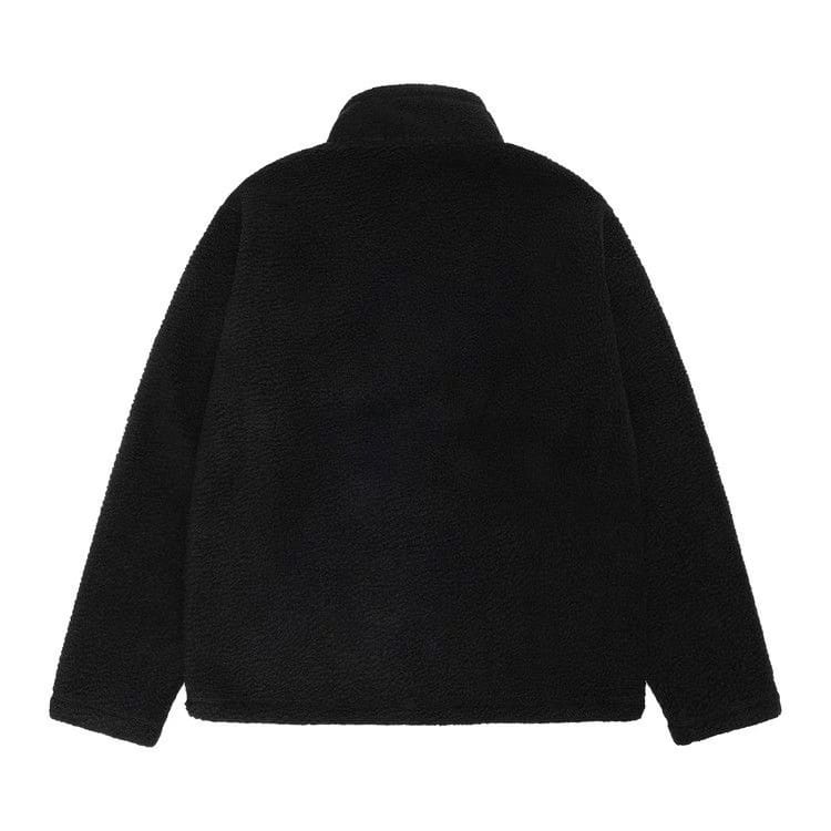 Stussy Polar Fleece Half Zip Mock Neck Black