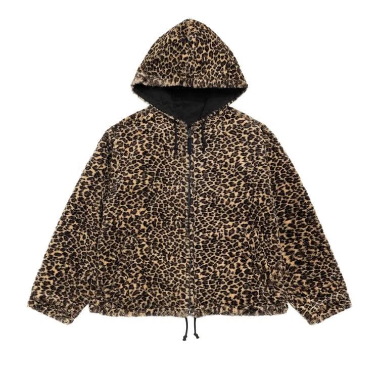 Stussy Reversible Hooded Jacket Leopard
