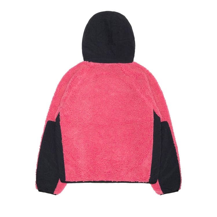 Stussy Sherpa Paneled Hooded Jacket Pink