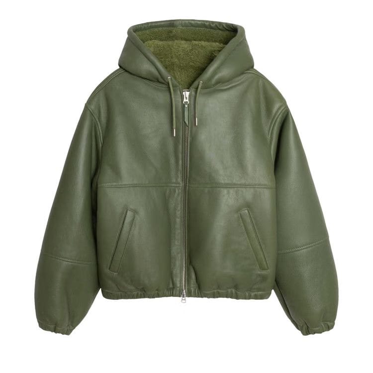 Stussy Shearling Work Jacket Green