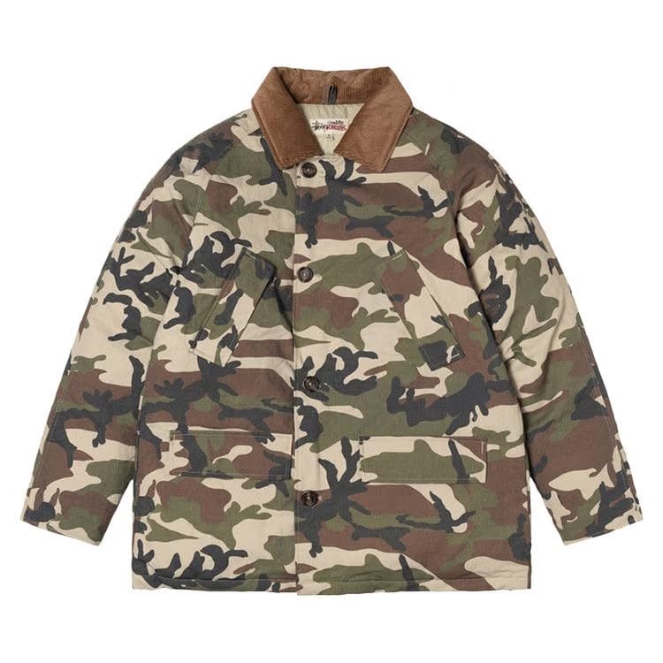 Stussy x Denim Tears Ripstop Down Army Jacket Camo
