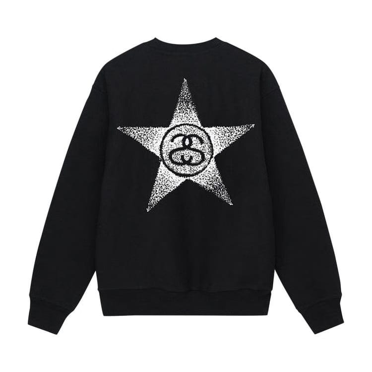 Stussy Stars Crew Black
