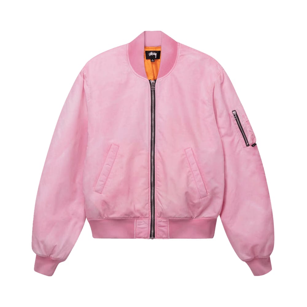 Stussy Dyed Nylon Bomber Pink