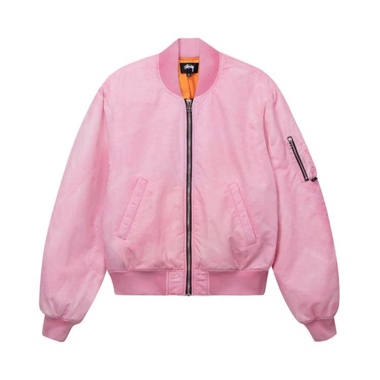 Stussy Dyed Nylon Bomber Pink