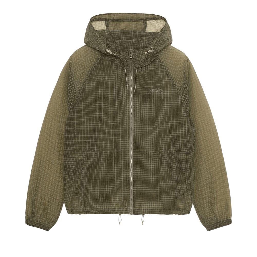 Stussy Transparent Ripstop Beach Shell Olive