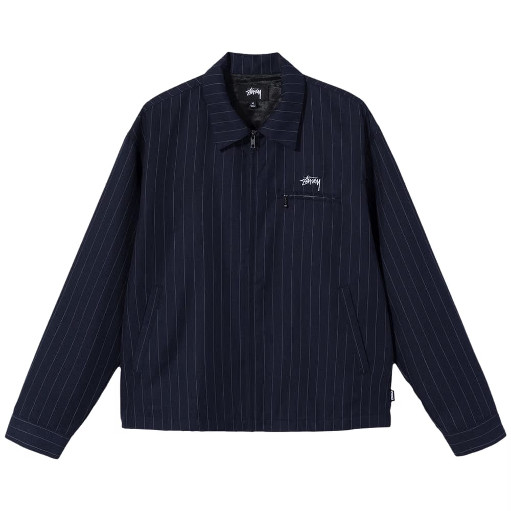 Stussy x Comme des Garçons Pin Striped Bing Jacket Navy