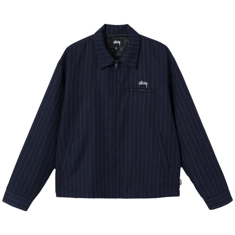 Stussy x Comme des Garçons Pin Striped Bing Jacket Navy