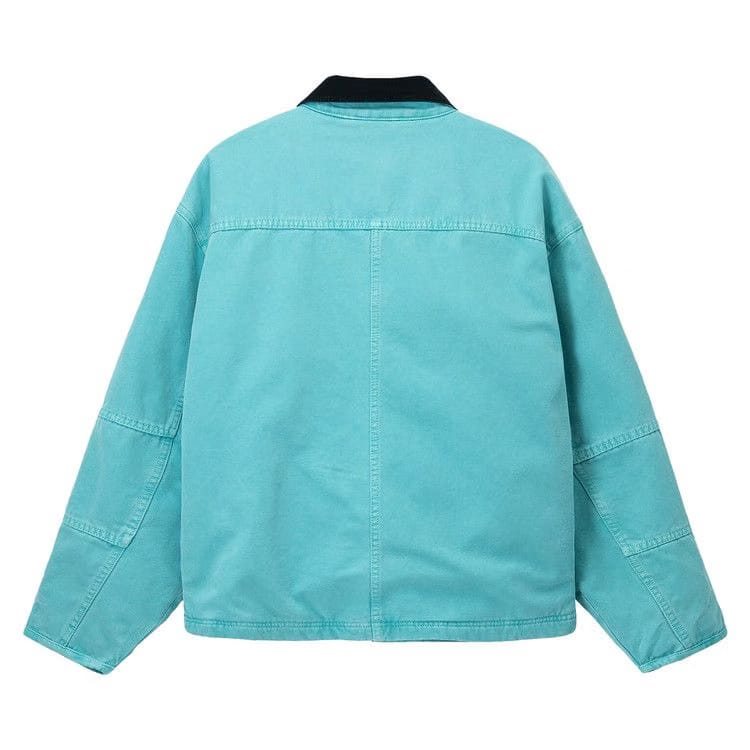 Stussy Washed Canvas Shop Jacket Teal