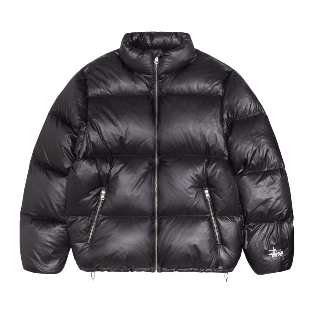 Stussy Down Puffer Parachute Ripstop Charcoal