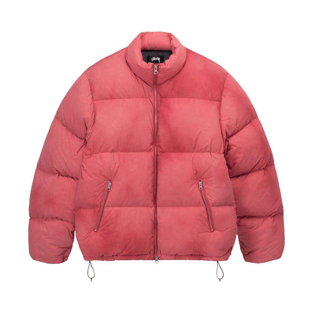 Stussy Recycled Nylon Down Puffer Faded Red