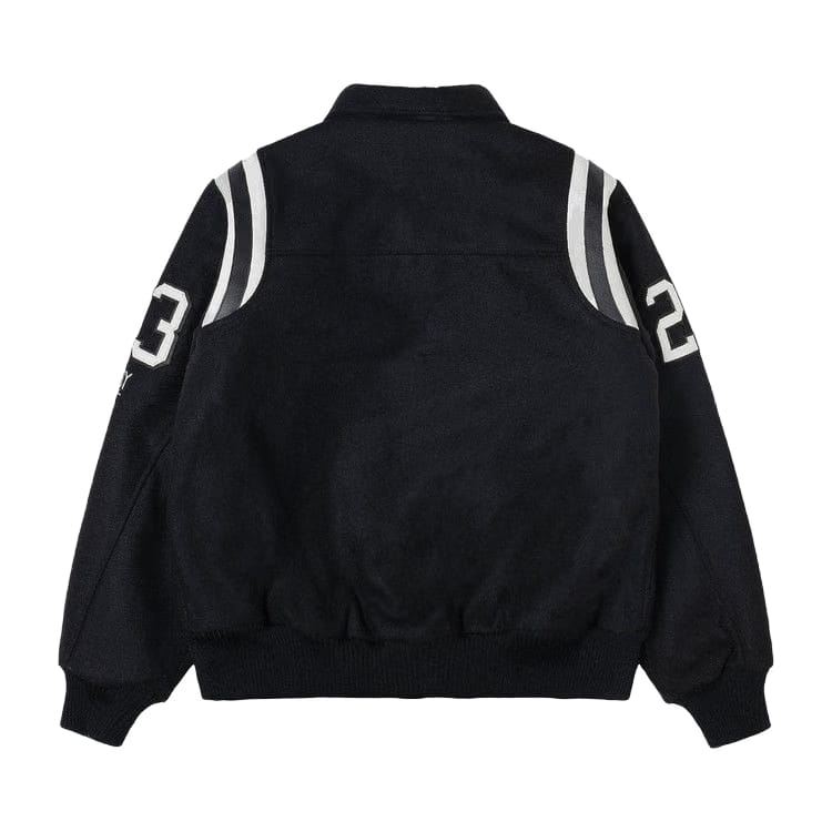 Stussy 80 Wool Varsity Jacket Black